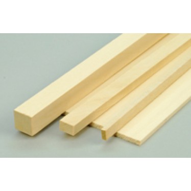 3x3x915mm Basswood Lime Strip (1)